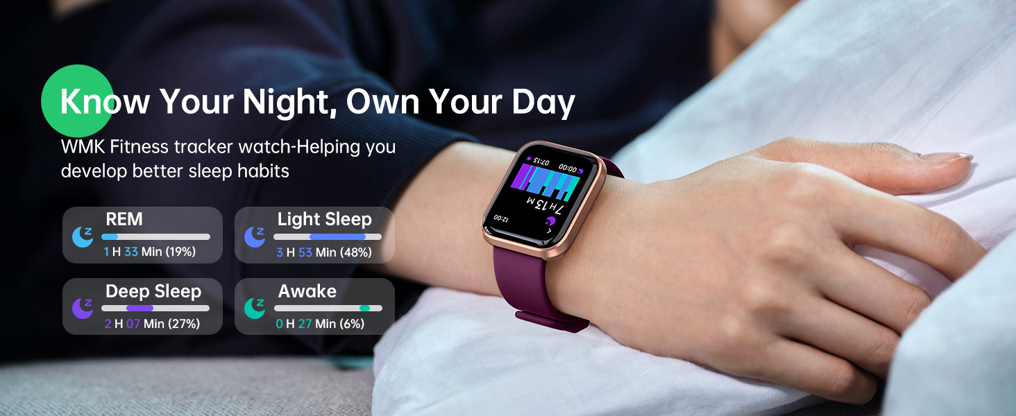 fitness watch with health and sleep tracker
