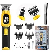 KEMEI 1878 Beard Trimmer for Men, 3 in 1 Hair Clippers, Shavers for Men, Cordless Nose Hair Trimm...