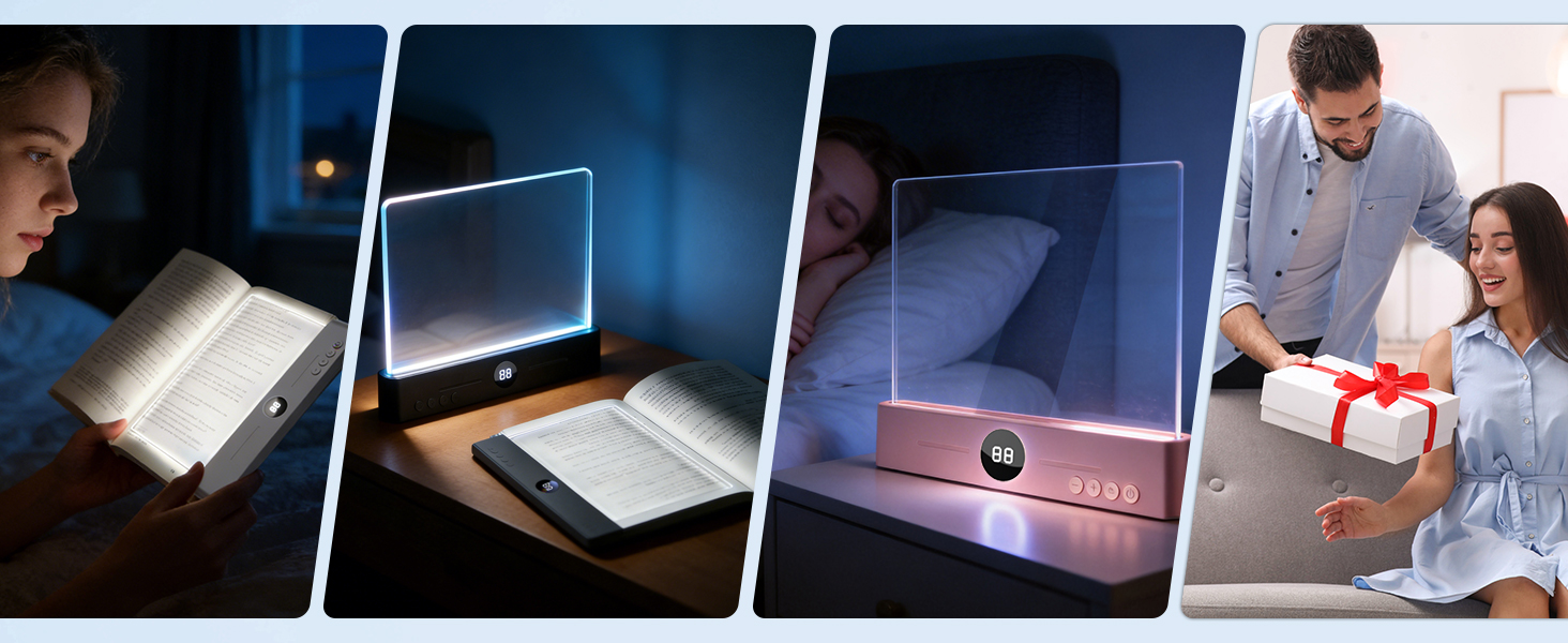LED Clear Flat Book Light