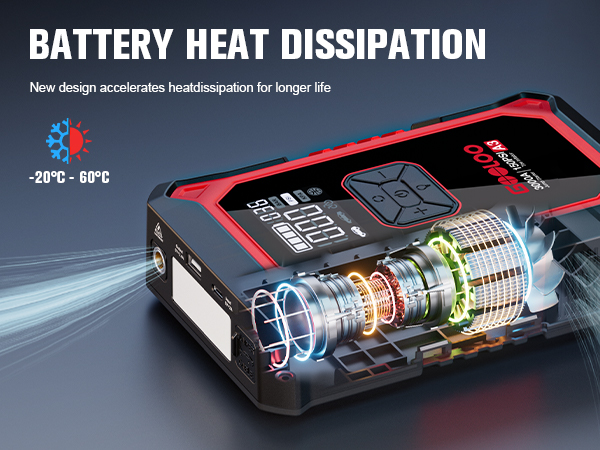  portable car battery charger jump starter