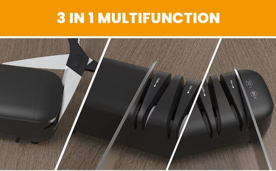 3 in 1 Knife and Scissor Sharpener