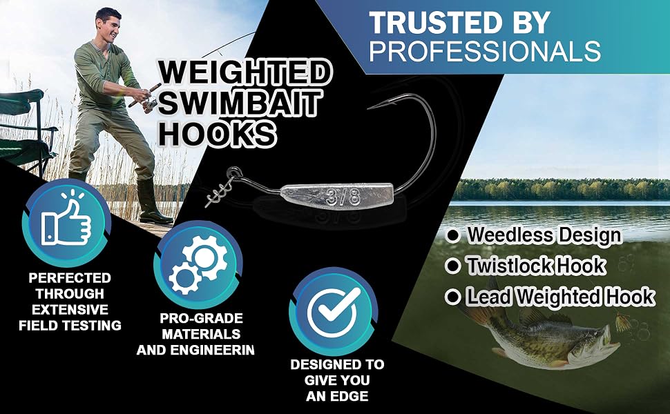 Weighted Swimbait hooks