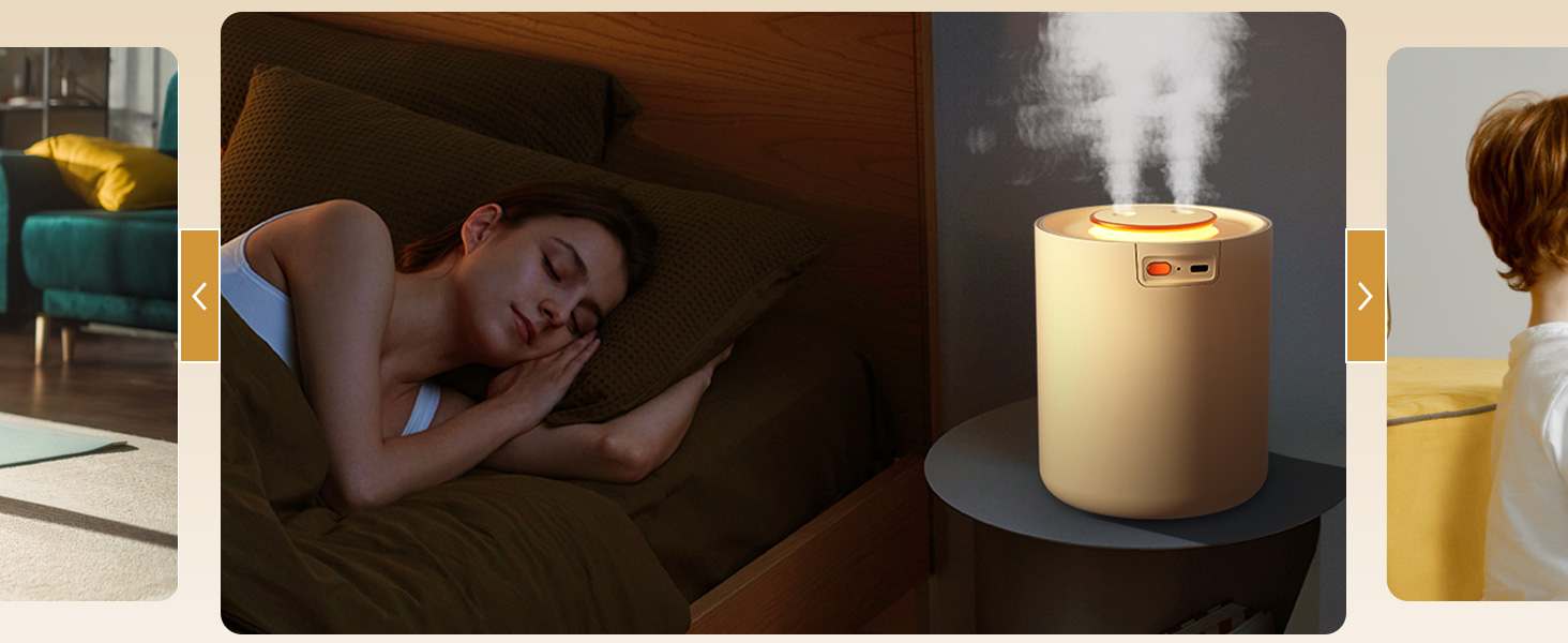 portable Humidifier Baby Bedroom Travel Small Cool Mist USB Personal Desktop Humidifier Home