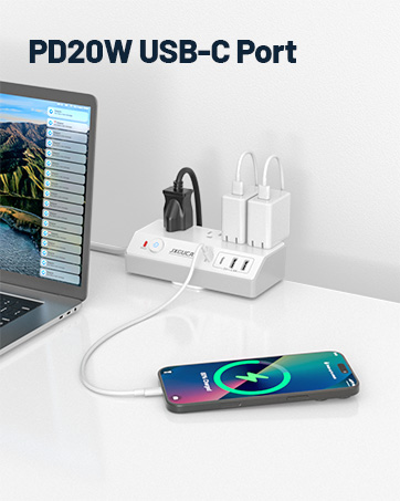 Desk Clamp Power Strip