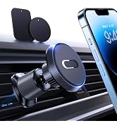 Miracase Magnetic Phone Holder for Car, [Never Blocking Vent] Hands Free Universal Car Phone Hold...