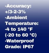 NexSphere 2-1/2" Liquid Filled Pressure Gauge, 0-100psi/0-7 Bar, 304 Stainless Steel Case, 1/4" N...