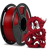 FLASHFORGE PLA Filament 1.75mm Ruby Red, 500mm/s High Speed Printing, Upgraded Tangle-Free 3D Pri...