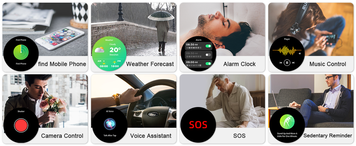 This smart watch can also provide other practical small functions