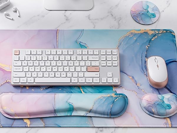 large mouse pad and wrist rest set
