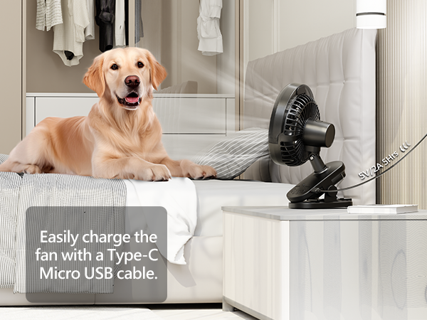 clip on fan rechargeable