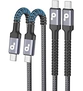 USB C to USB C Cable, 2Pack 10FT USB C Charger Cable, Long Type C Fast Charging Cable Nylon Braid...