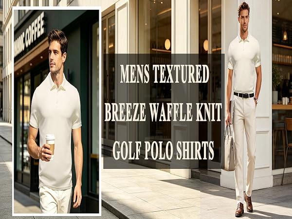 men textured polo shirts