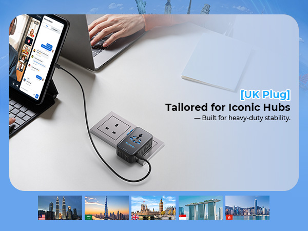 SKRSAN Aura International Travel Adapter