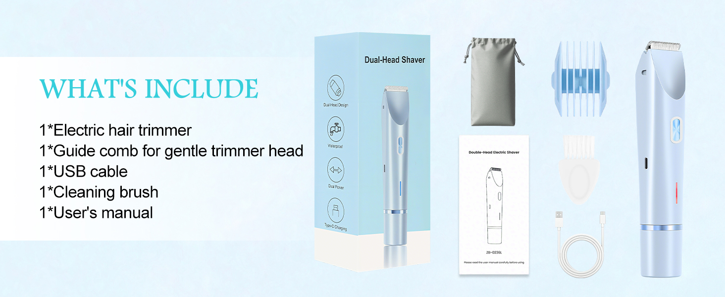 dual razor and trimmer for women