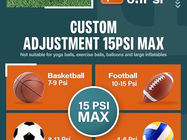 AP1-M Electric Ball Air Pump for Basketball Soccer Football Volleyball Rugby Sports Equipment