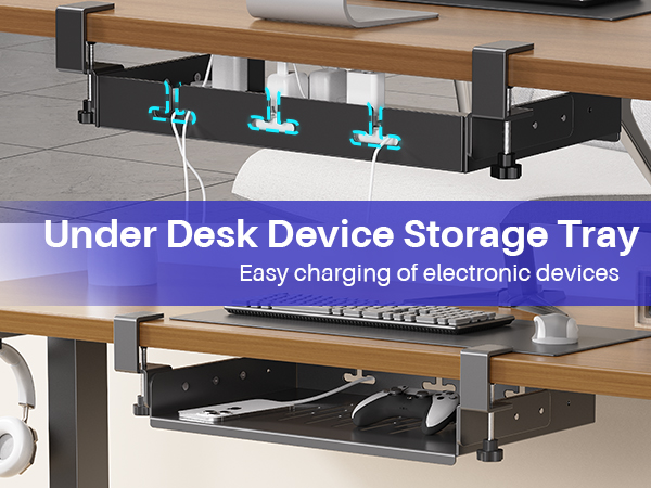 No Drill Under Desk Laptop Mount,