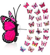 36Packs Rose Butterfly Thumb Tacks Cute Pushpins Thumbtacks for Hanging Decorative Push Pins for ...