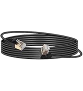 SinLoon 10FT 90 Degree Down Angle Cat8 Ethernet Cable, High Speed 40Gbps 2000Mhz Network Cord, wi...