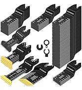 DAEMKOD 100 Pack Oscillating Tool Blade Kit, Professional Multitool Blades for Soft Metal Nails a...