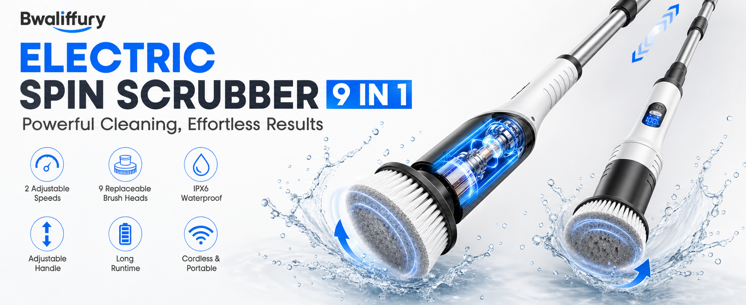 electric spin scrubber electric cleaning brush electric scrubber for cleaning