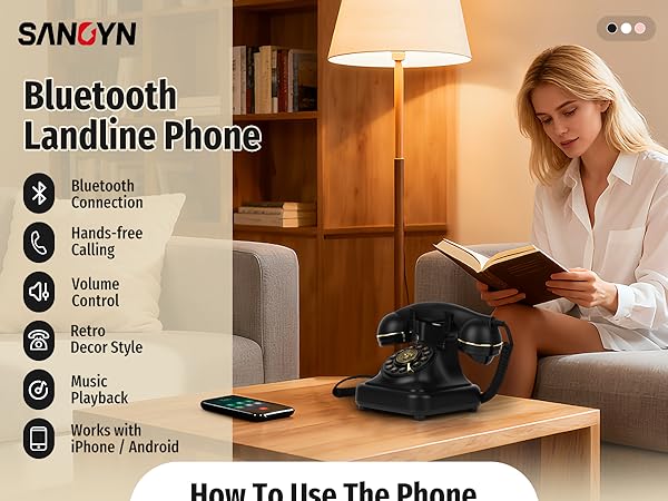 Bluetooth landline phone