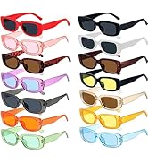 NLEYANB 14-Pack Small Square Sunglasses for Women, UV400 Retro Shades - Trendy Bulk Wedding Party...