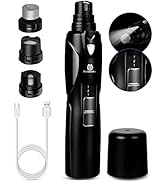 Petsaunter Dog &amp; Cat Nail Grinder, Powerful 2-Speed and Touch-Switch, Quiet and Low-Vibration Dog...