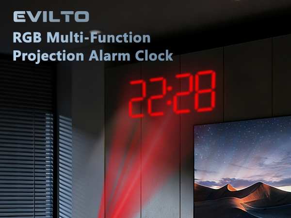 projection alarm clocks for bedrooms
