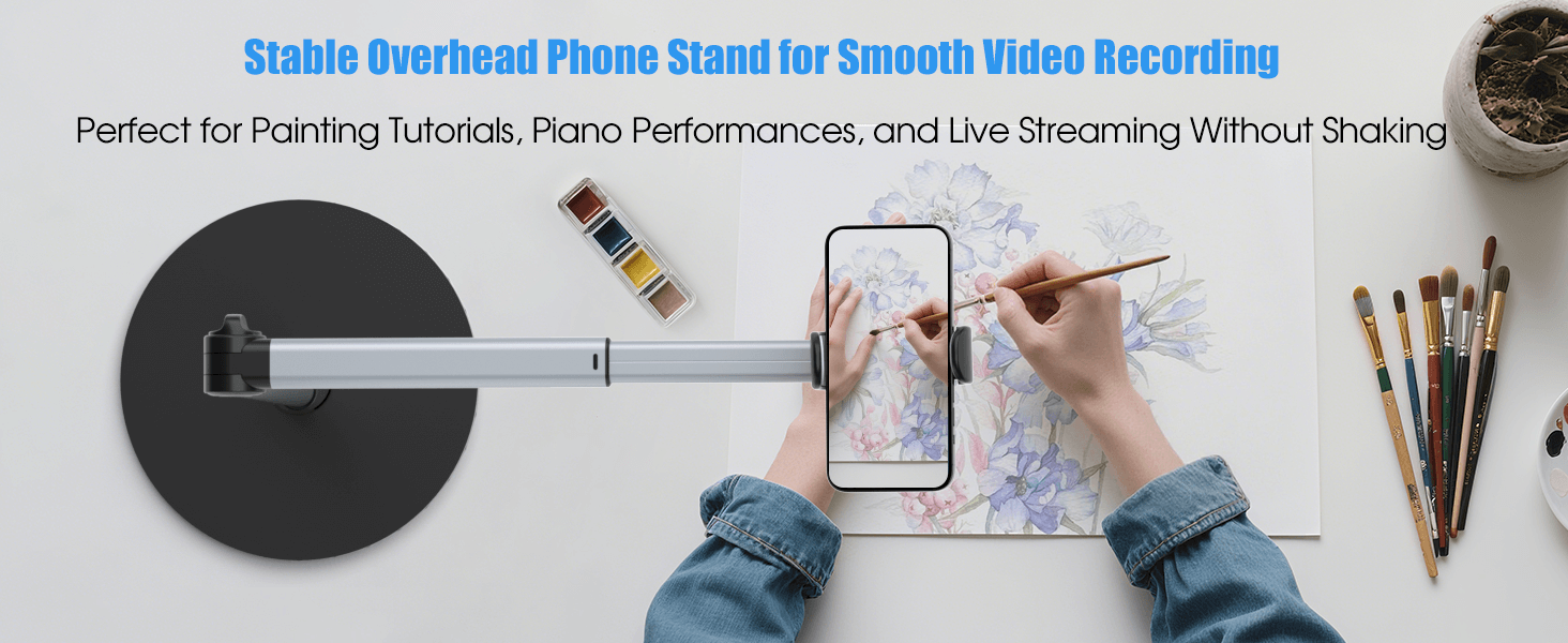 Overhead phone stand