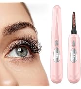 Heated Eyelash Curler for Women - 4 Modes LED Display Heated Lash Curler, 24H Long-Lasting Curlin...