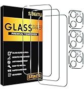 SIBEITU 3 Pack Screen Protector for iPhone 16 Pro Max with 3 Pack Camera Lens Tempered Glass Prot...