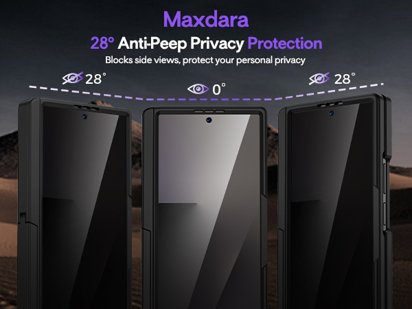 Maxdara for Z Fold 7 Magnetic Case with Kickstand