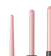 5 in 1 Curling Iron Wand Set, Hair Curling Iron Interchangeable Ceramic Barrels (0.35 to 1.25 Inc...