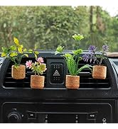 ZOSTLAND Artifical Plant Car Air Vent Clip Decoration,Car Vent Clip,Magnet refrigerator stick,Aut...