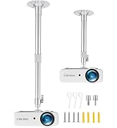 2-Be-Best Upgraded Longer Projector Mount, Extending Projector Ceiling Mount with Extendable Leng...