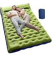 KASBAH Double Inflatable Camping Sleeping Pad,Thick 6 inch 2 Person Ultralight Sleeping Mat with ...