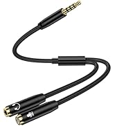 Amtobo Headphone Mic Splitter (Black)