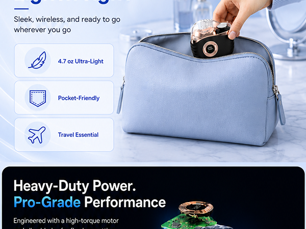 the electric nail clipper and trimmer can be easily put into the bag