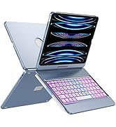 iPad Pro 11 inch Case with Keyboard(4th/3rd/2nd/1st Gen),10 Color Backlight Keyboard for iPad Air...