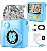 Kids Camera Instant Print, Safe Toddler Camera, Digital Cameras 2.4 in Screen 1080p, 16x Digital ...