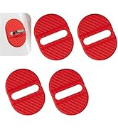 4PCS Door Latch Lock Cover, Silicone Door Latches Rust Stopper Strike Protector for Cars, Self-Ad...