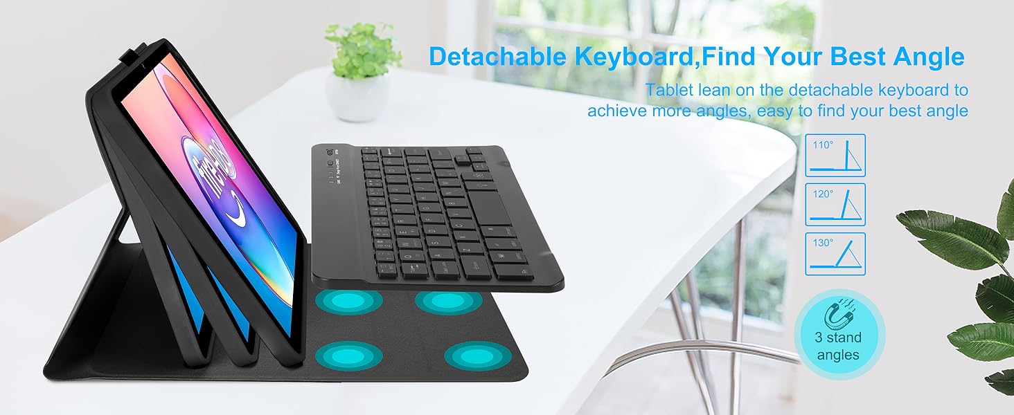 fire hd 8 plus tablet case with keyboard