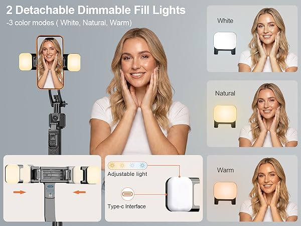 iphone tripod with light