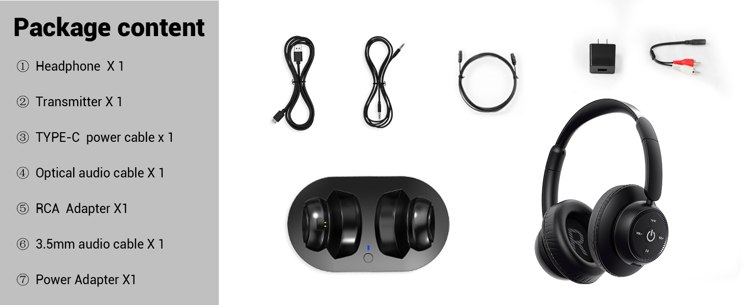 Wireless Headphones for TV4