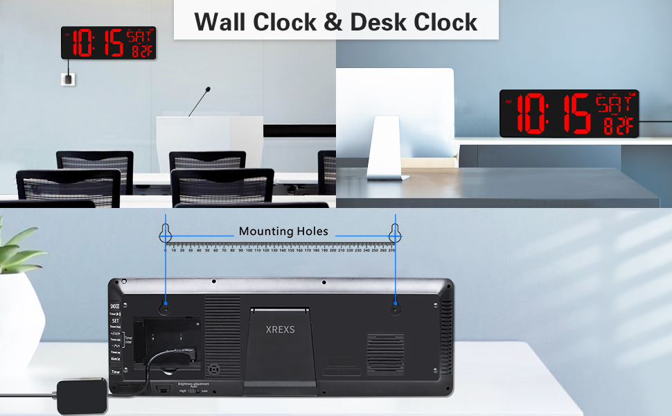 Wall clock and Desk clock