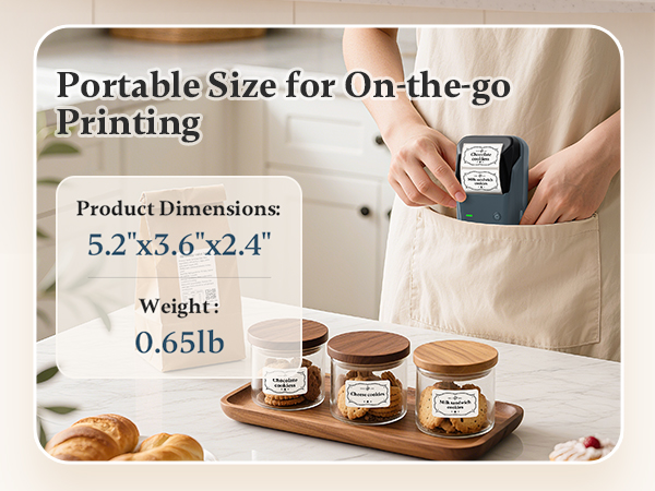 NIIMBOT B1 Portable Label Printer for On the go printing