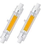 CTKcom 78 mm/3.1 in R7S LED Bulb (2 Pack) 110V 10W Warm White 3000K T3 J Type Halogen Bulb Replac...
