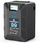 melasta 99Wh V Mount Battery, 14.4V 6.7Ah V Mount Battery Compatible with D-Tap USB-A Type-C Port...