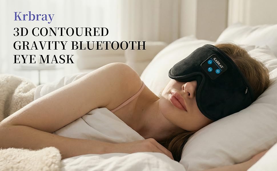 sleep mask with Bluetooth headphonesBluetooth sleep mask, sleep headphones, eye mask with headphones