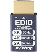 AviWrap HDMI 2.1 Dummy Plu,8K Virtual Display Adapter with EDID Emulator, Headless HDMI Display f...